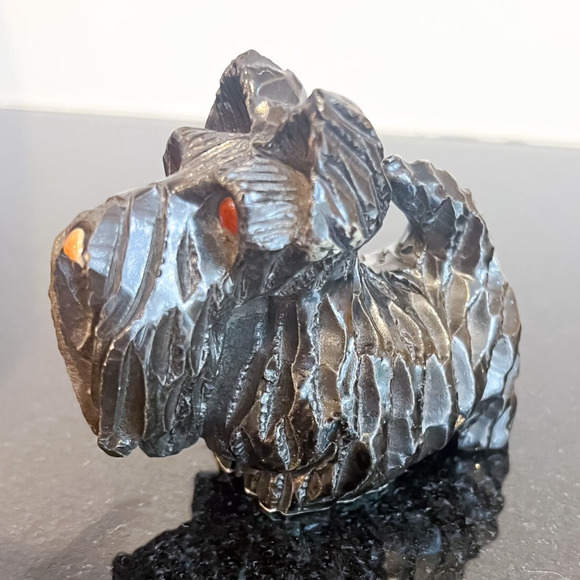 Artesania Rinconada 3in Black Scottie Scottish Terrier Dog Figurine Pottery - Picture 3 of 8